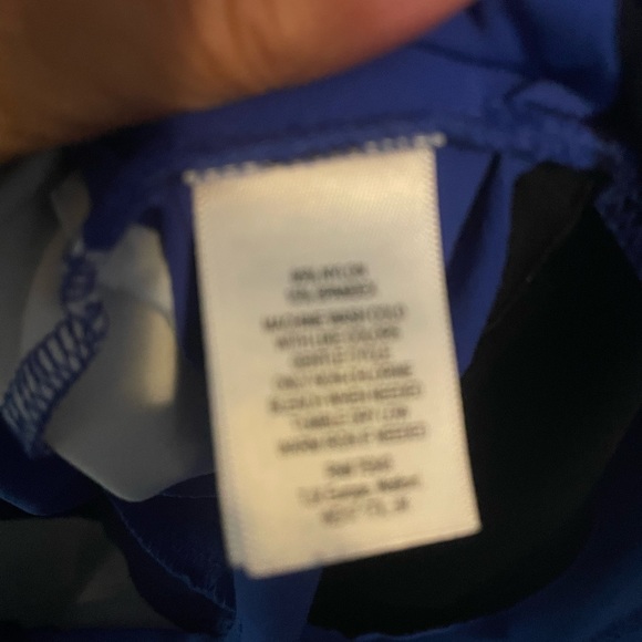 Cynthia Rowley Size Medium Womens Dress sleeveless Blue White Black Excellent - Picture 7 of 7